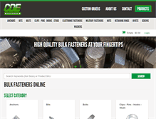 Tablet Screenshot of cdefasteners.com